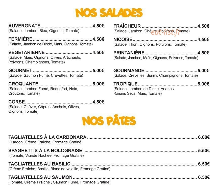 La Capricieuse — carte page 2