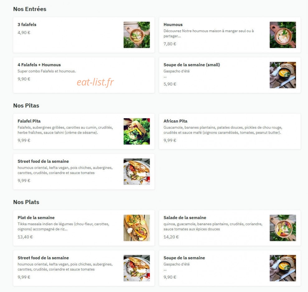 La kitchenette de Lisette — carte page 1