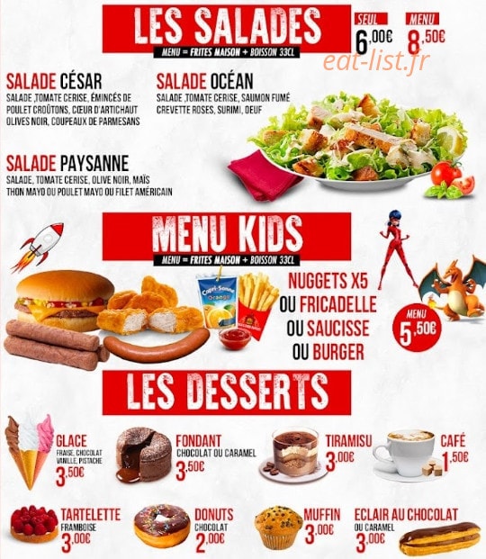 Luxa's Food Burgers — carte page 6