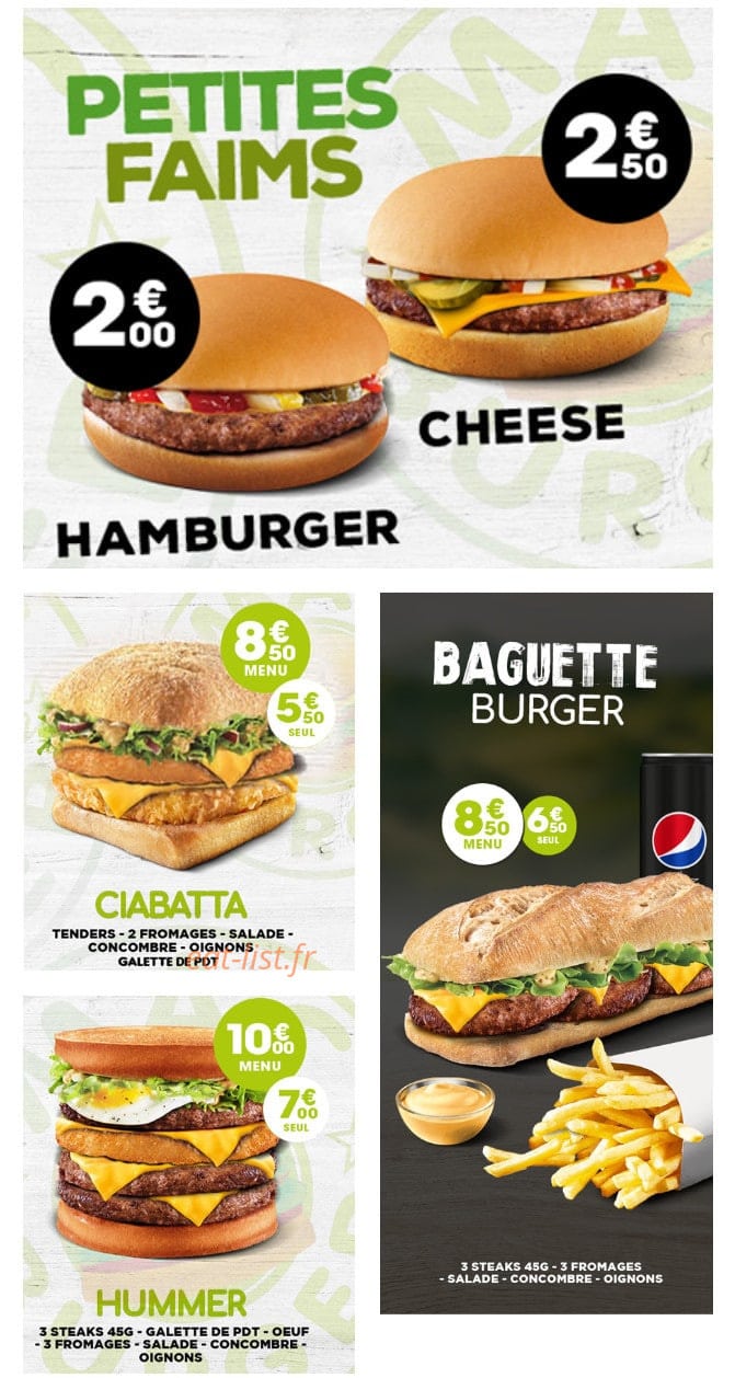 Mac Burger — carte page 4