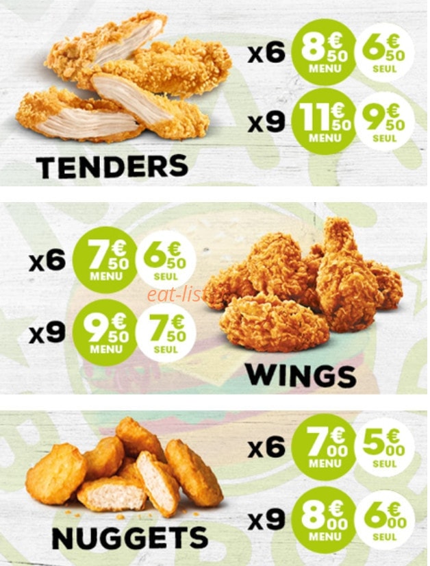 Mac Burger — carte page 7