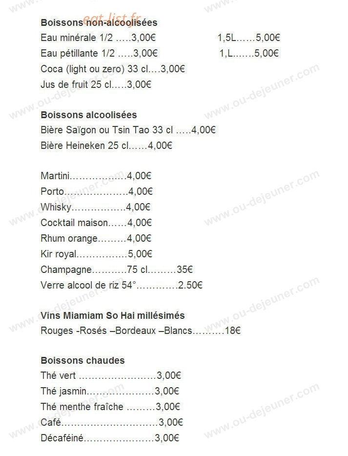 Miam Miam — carte page 2