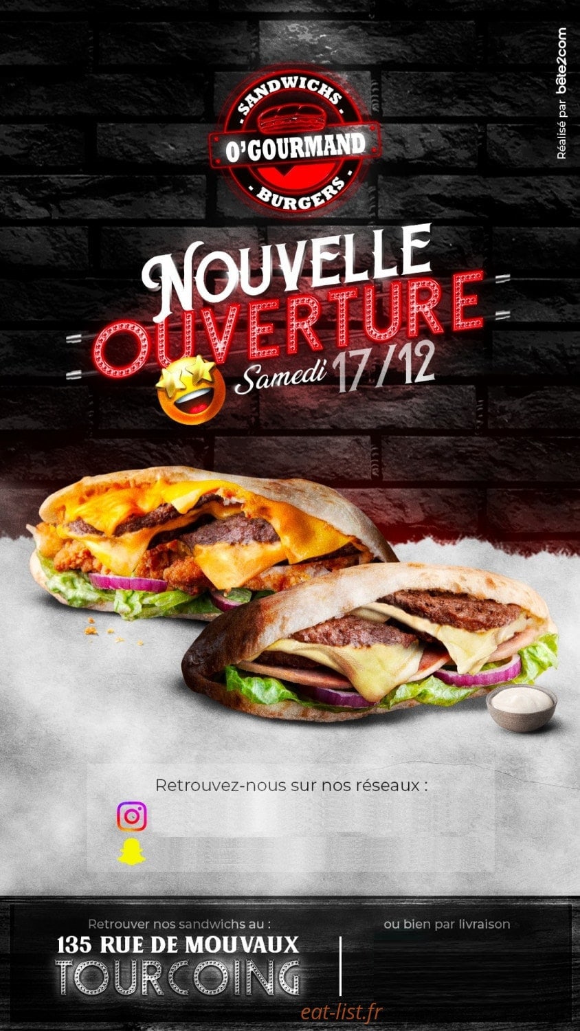 O'Gourmand — carte page 1