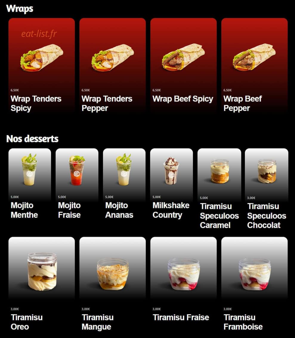 Original Burger Grill — carte page 4