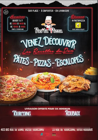 Pasta Pizza — carte page 1