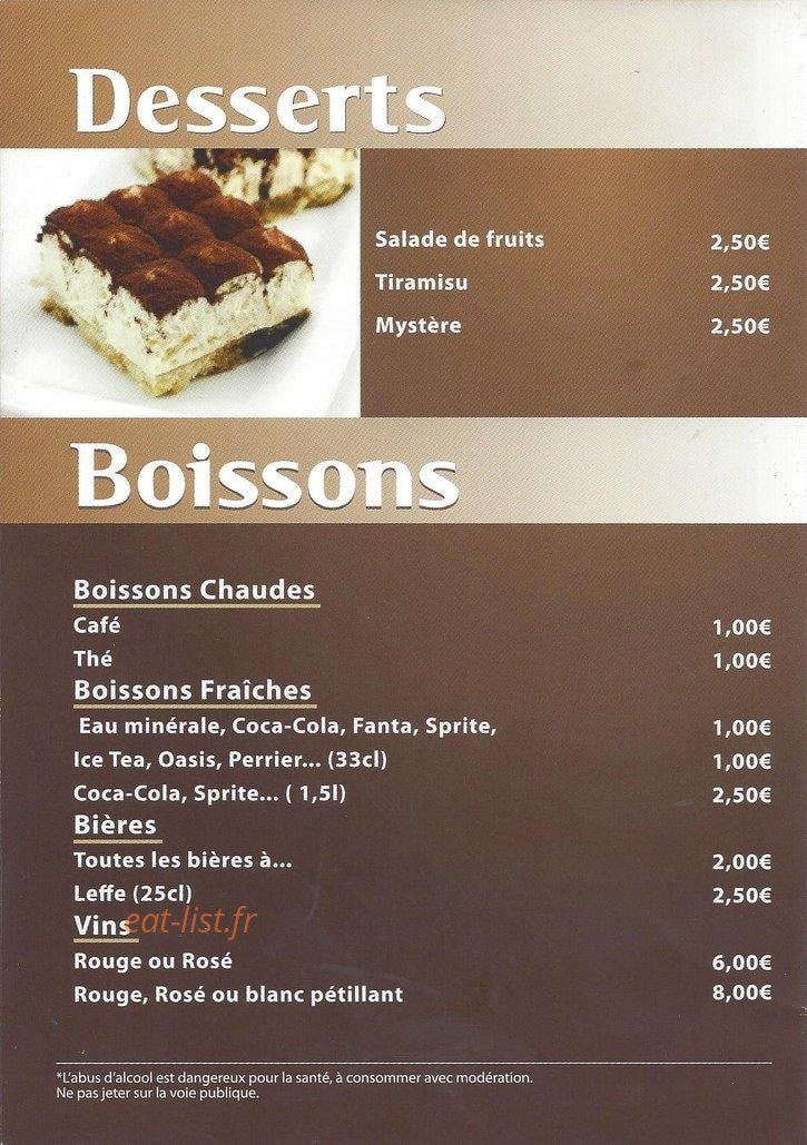 Pizz'Aléo — carte page 3