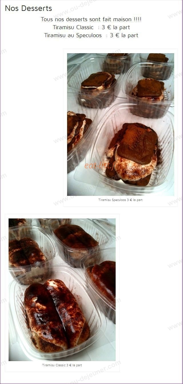Pizza Bella — carte page 2