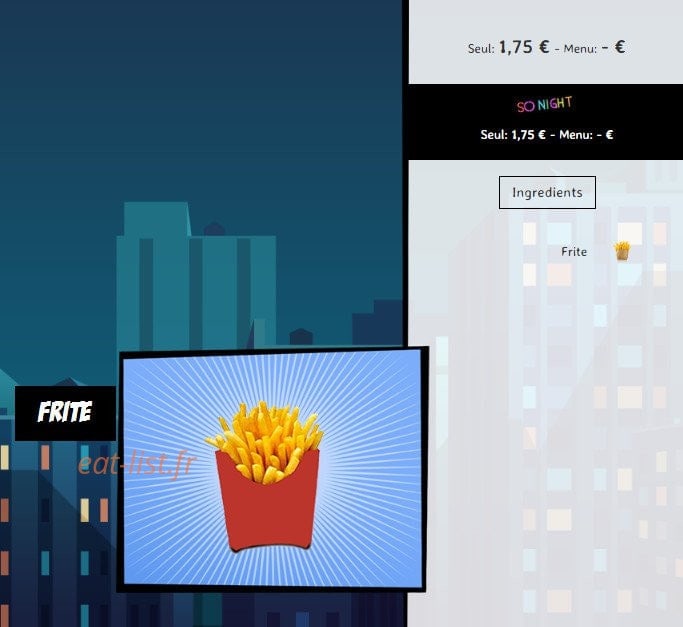 So'drive burger — carte page 26