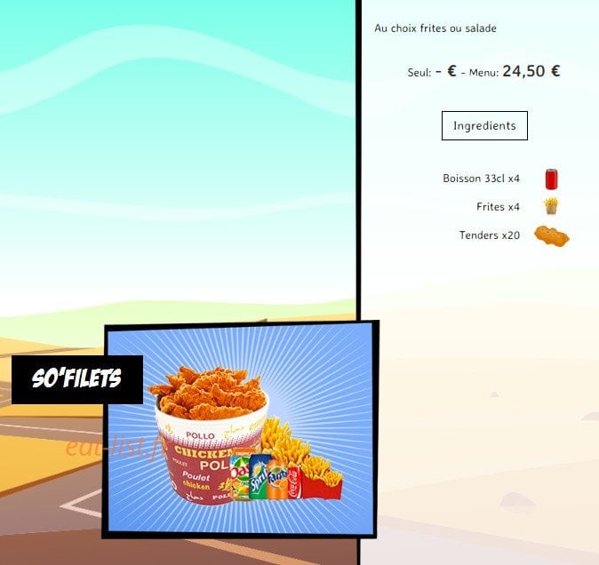 So'drive burger — carte page 14
