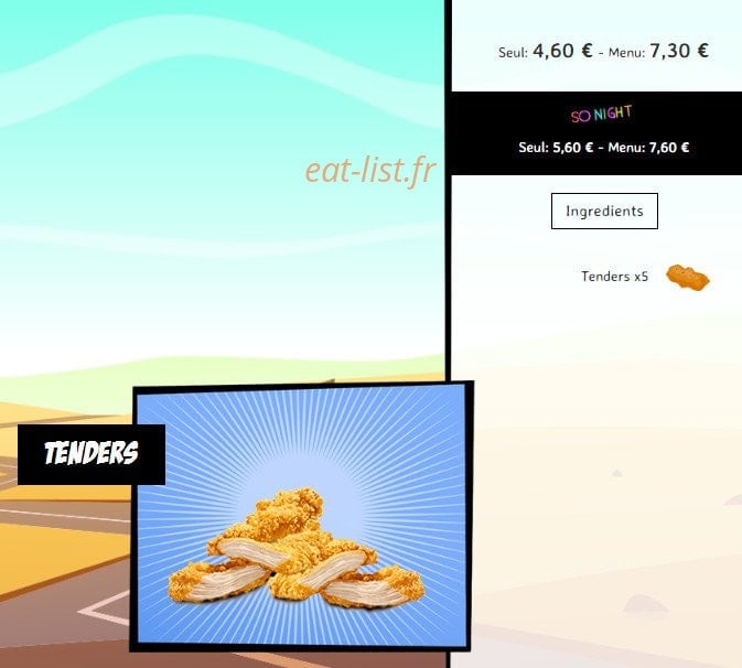 So'drive burger — carte page 11