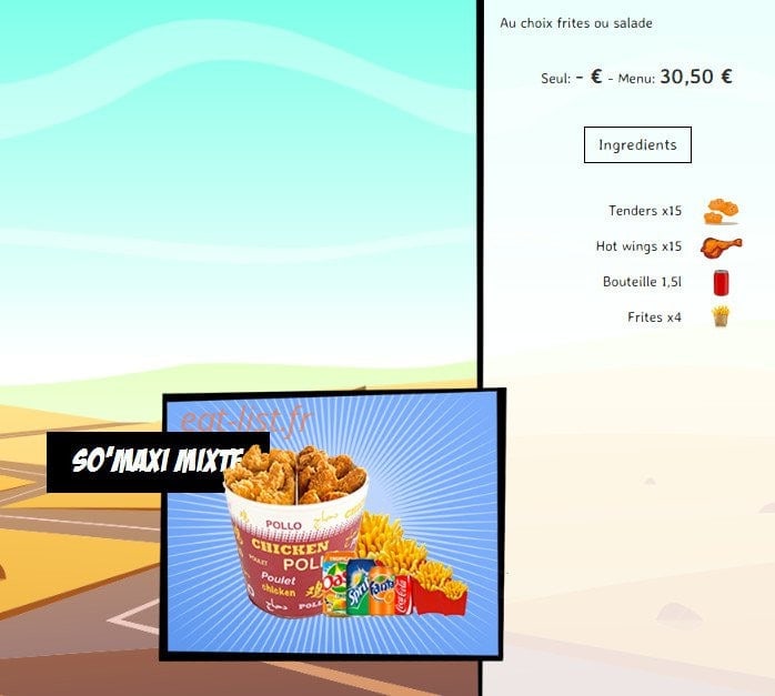 So'drive burger — carte page 9