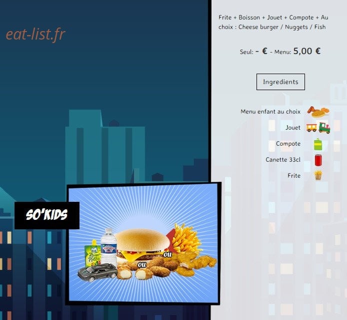So'drive burger — carte page 29