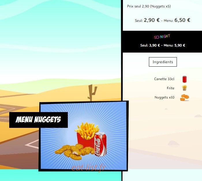 So'drive burger — carte page 18