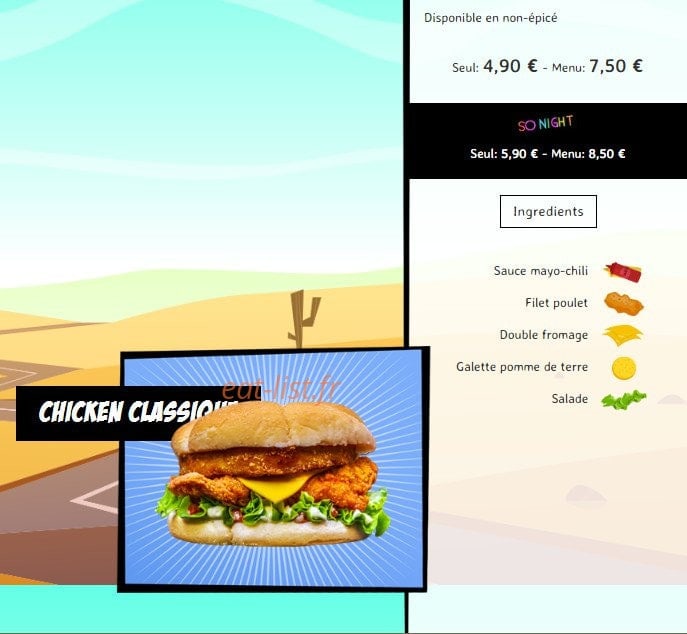 So'drive burger — carte page 21