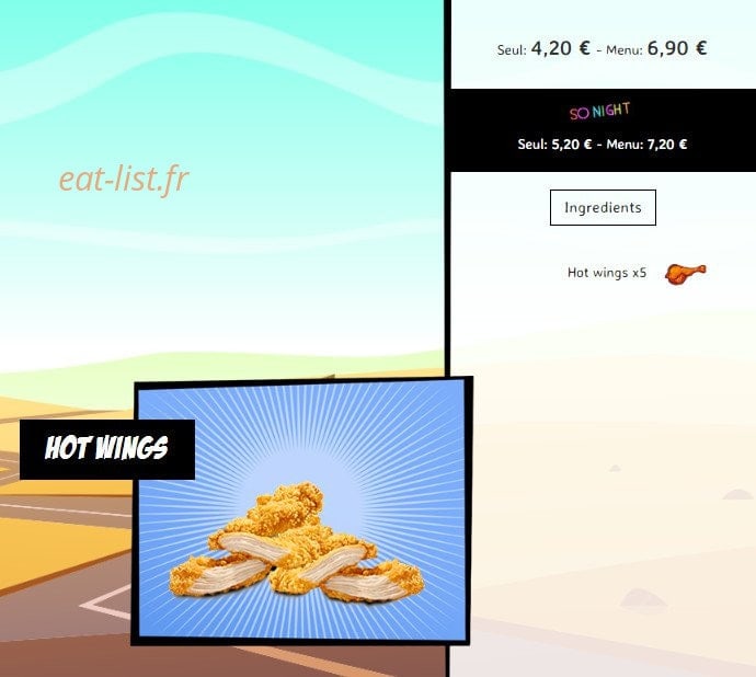 So'drive burger — carte page 12