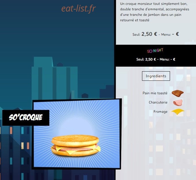 So'drive burger — carte page 25