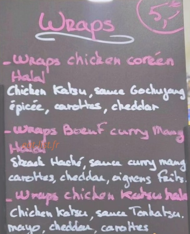 Yum cha K — carte page 1
