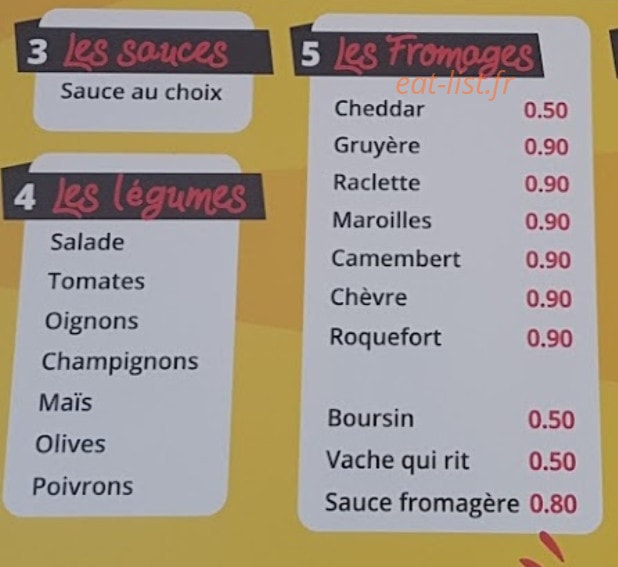 Meat'ic — carte page 2