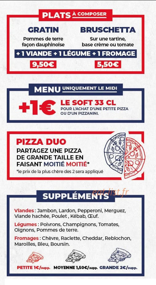 Papa Pizza — carte page 2