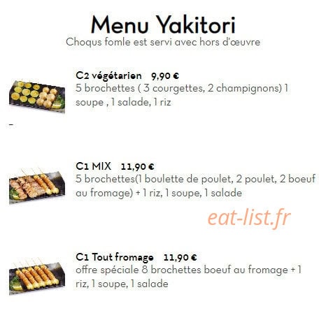 Sushi Impérial — carte page 14