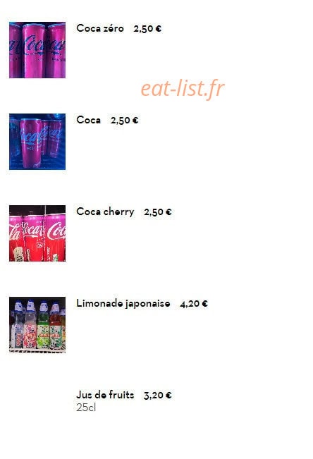 Sushi Impérial — carte page 39