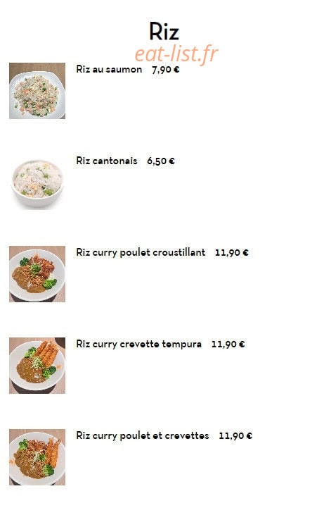Sushi Impérial — carte page 11