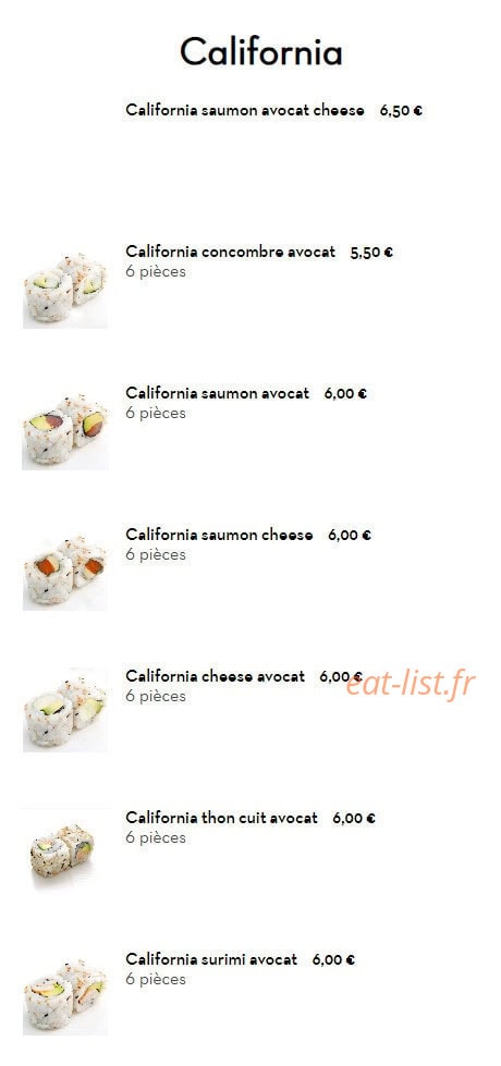Sushi Impérial — carte page 22