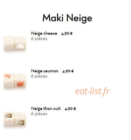 Sushi Impérial — carte page 23