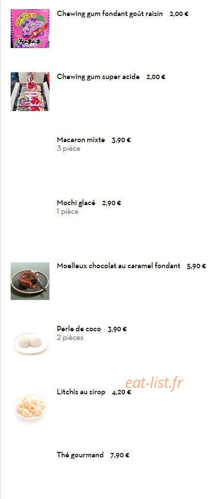 Sushi Impérial — carte page 31