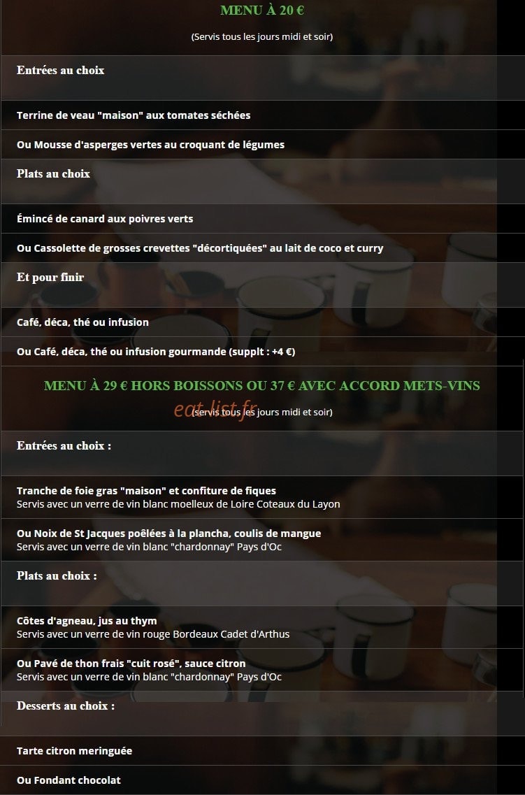 Le Tandem — carte page 1