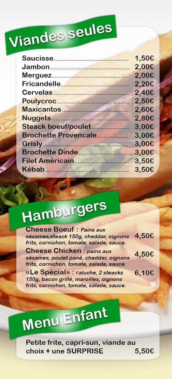 Céline frites — carte page 2