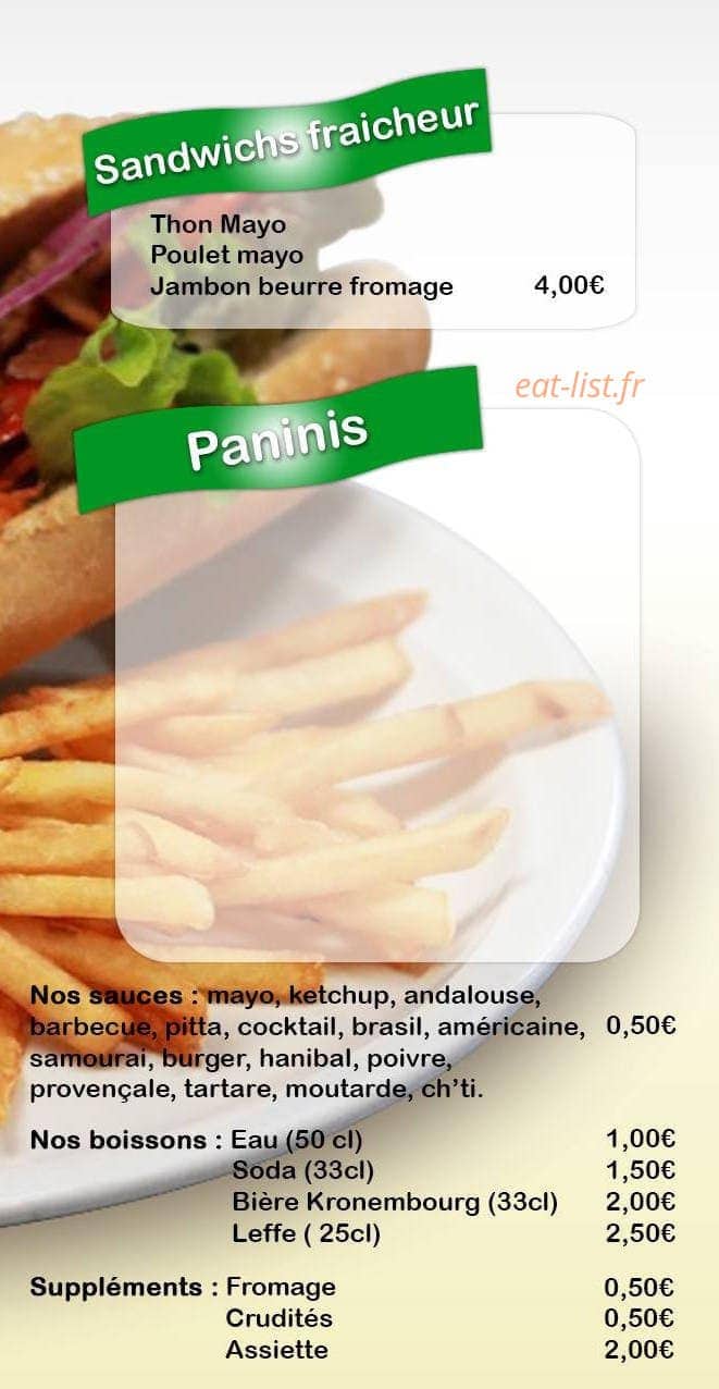 Céline frites — carte page 3