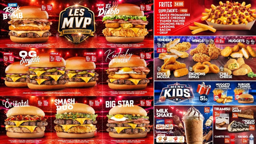 All Star Burger — carte page 2