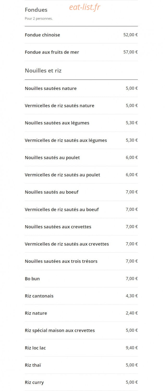 Aux Delices de Denain — carte page 8