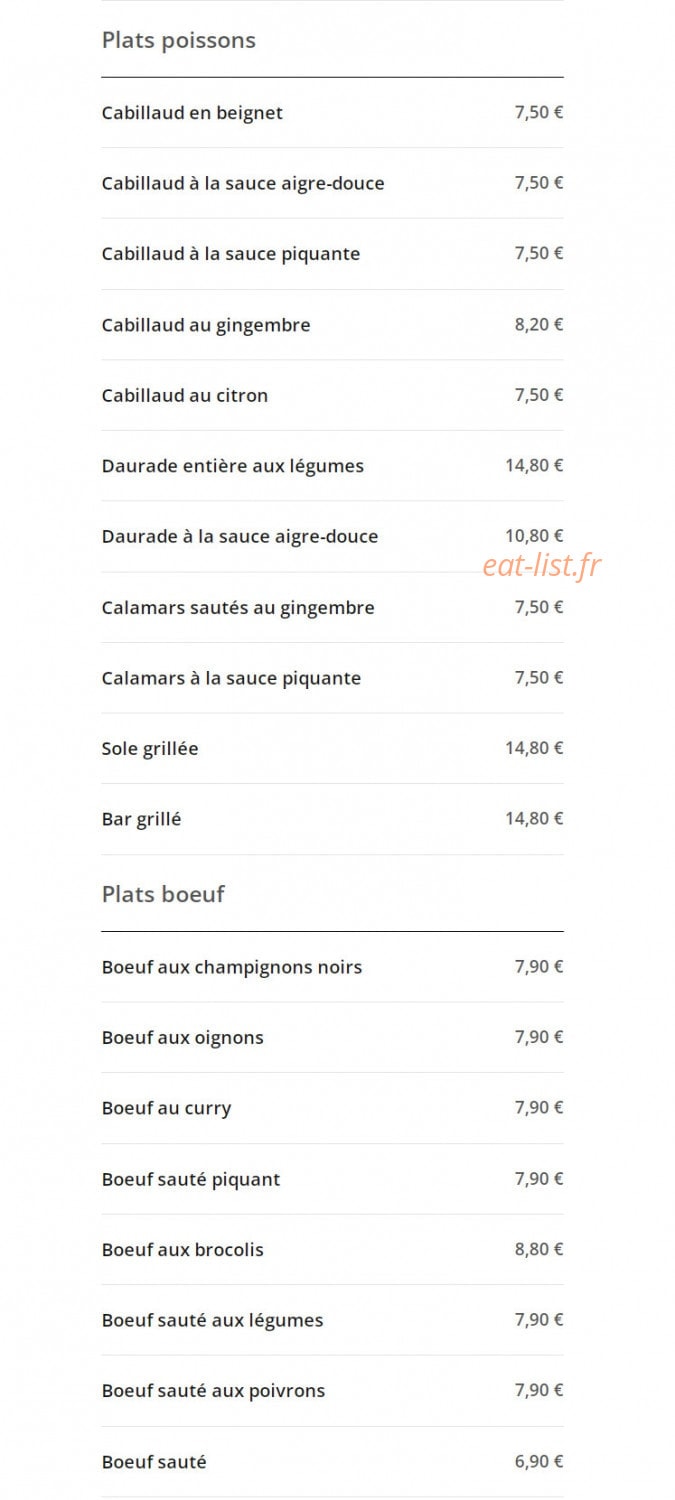 Aux Delices de Denain — carte page 5