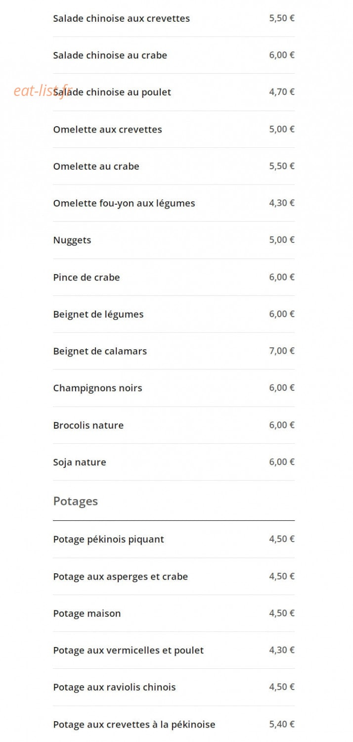 Aux Delices de Denain — carte page 12