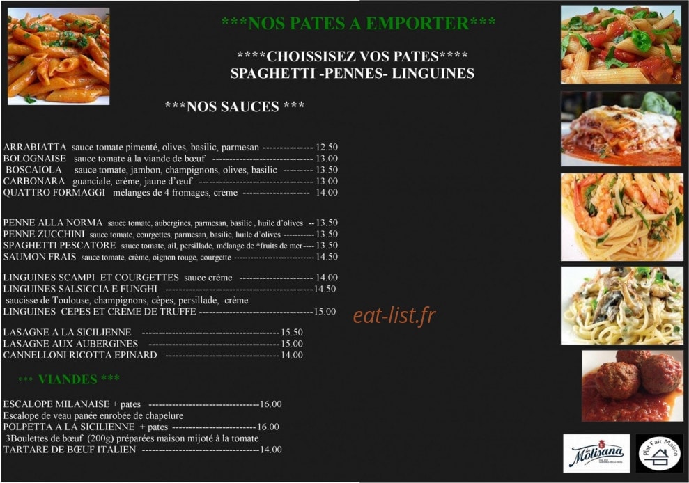 Chez Peppone — carte page 2