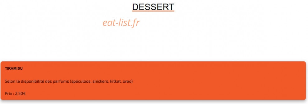 Crousti poulet — carte page 4