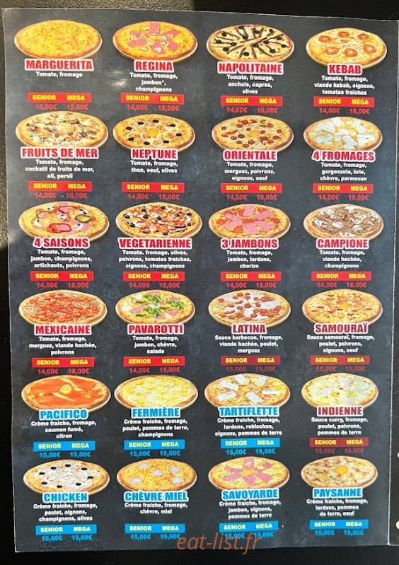 Food Corner — carte page 3