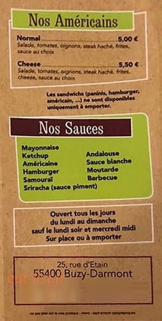 Le Cheval blanc chez Angèle — carte page 6