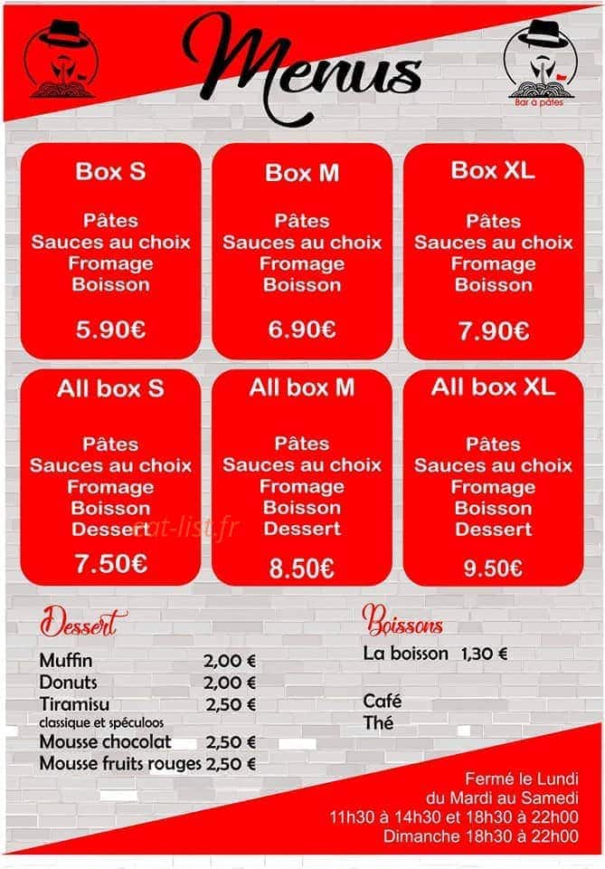 Modern pasta — carte page 2