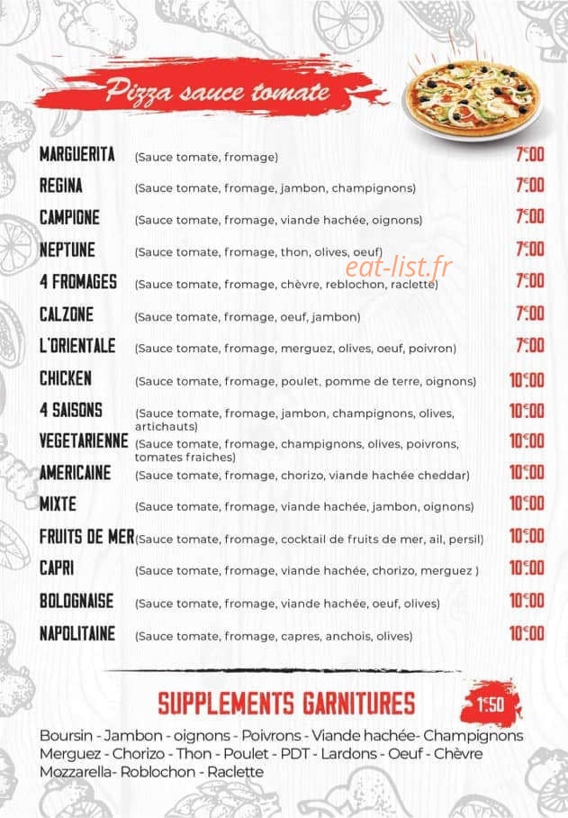 Pizza Seven — carte page 2
