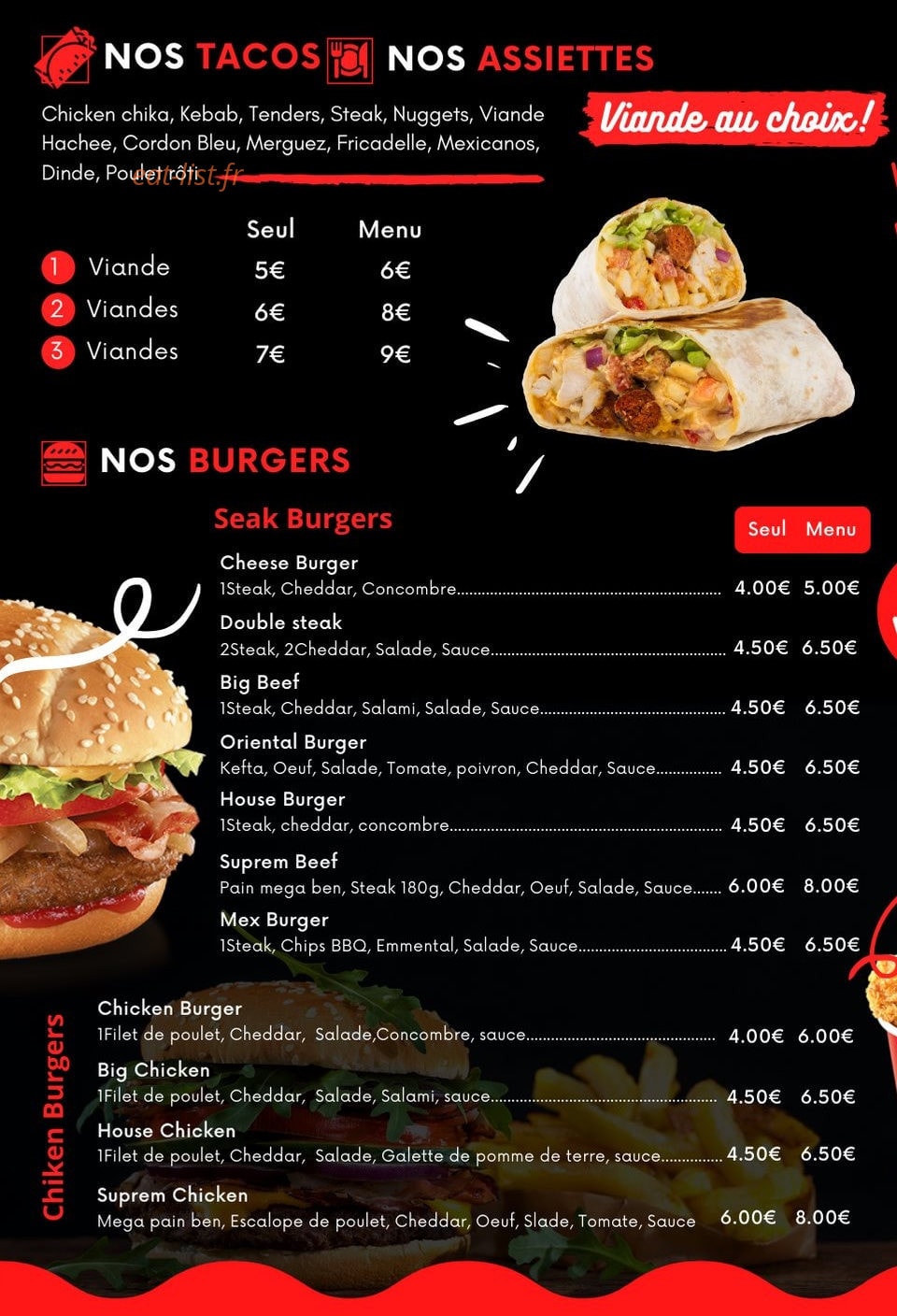 So Tacos — carte page 2