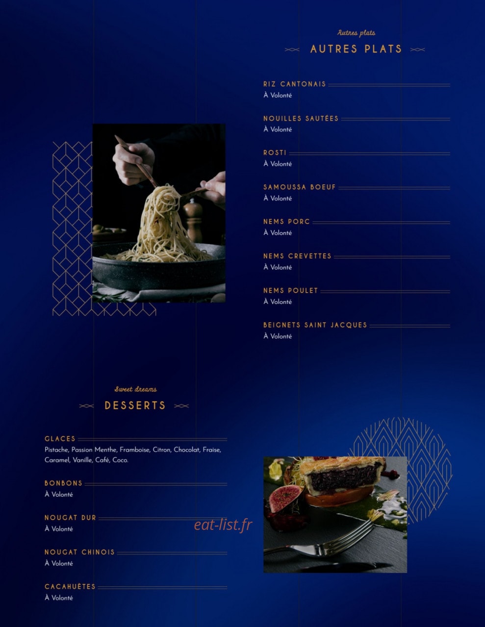 Yummy Wok — carte page 4