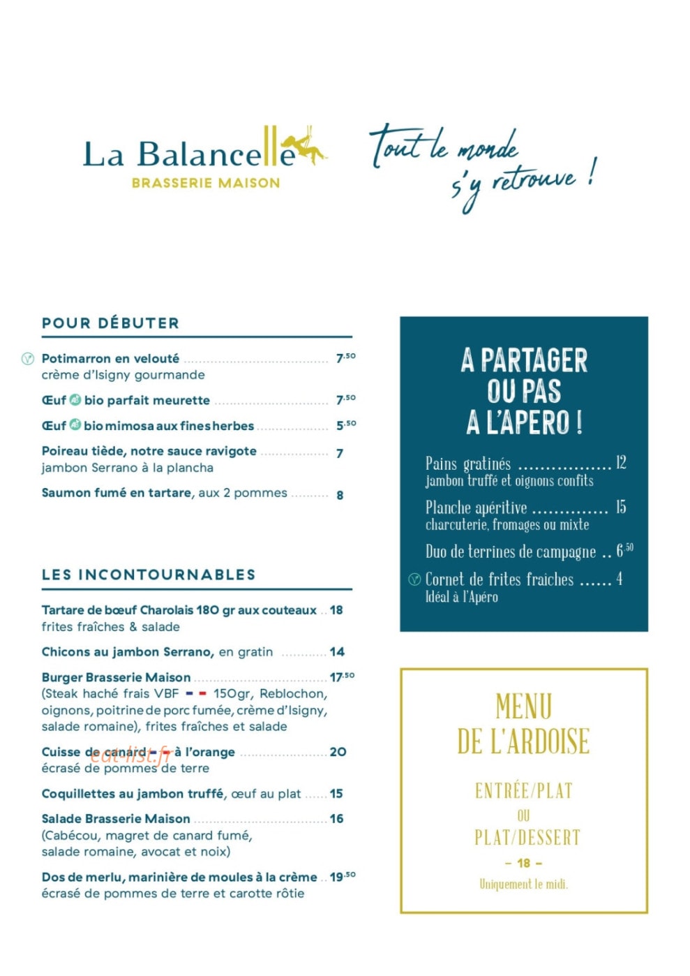 Novotel — carte page 1