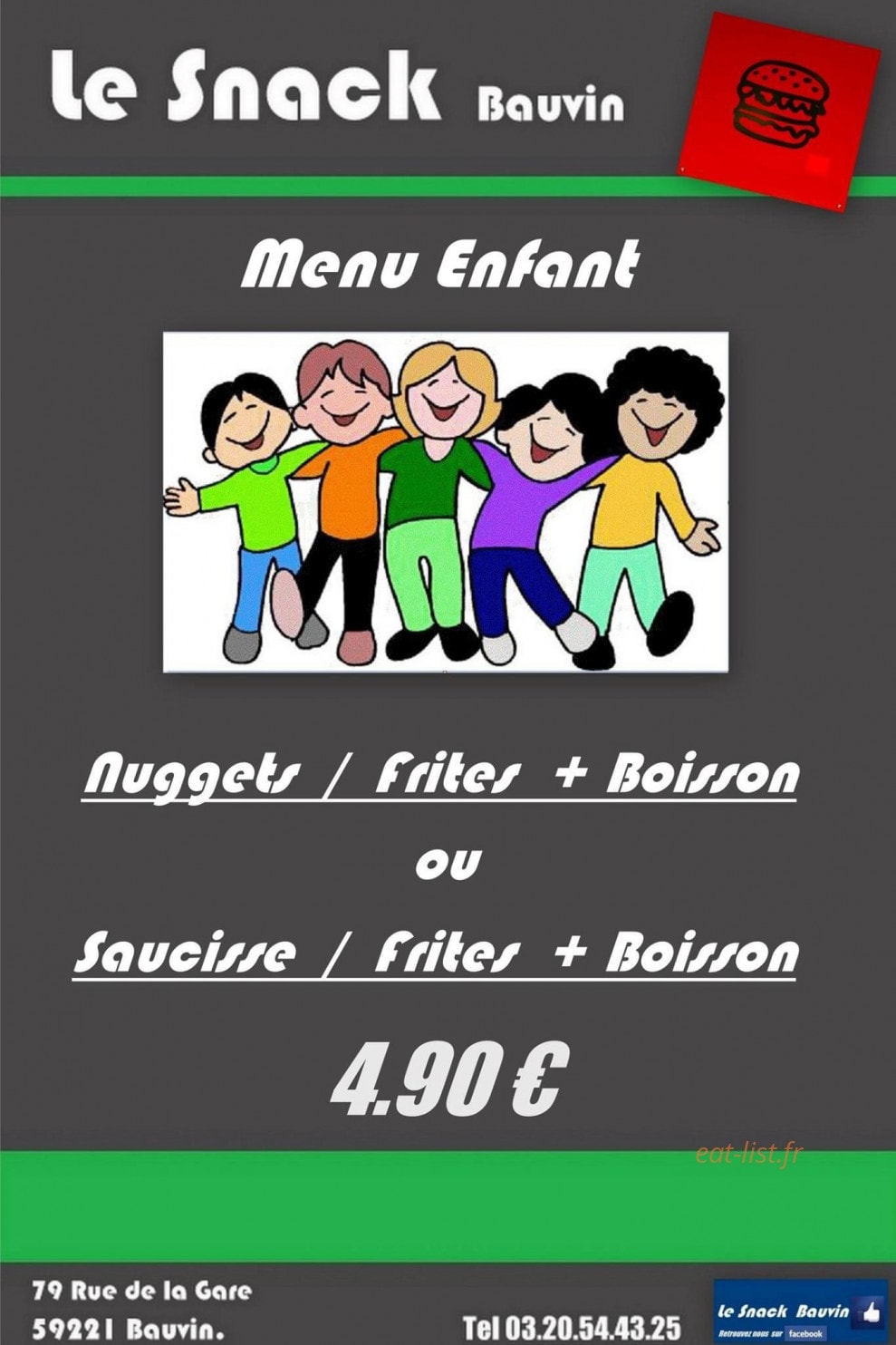 Le-Snack bauvin — carte page 4