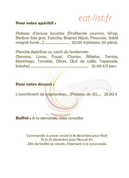 Le Chalet de la Pépinière — carte page 4