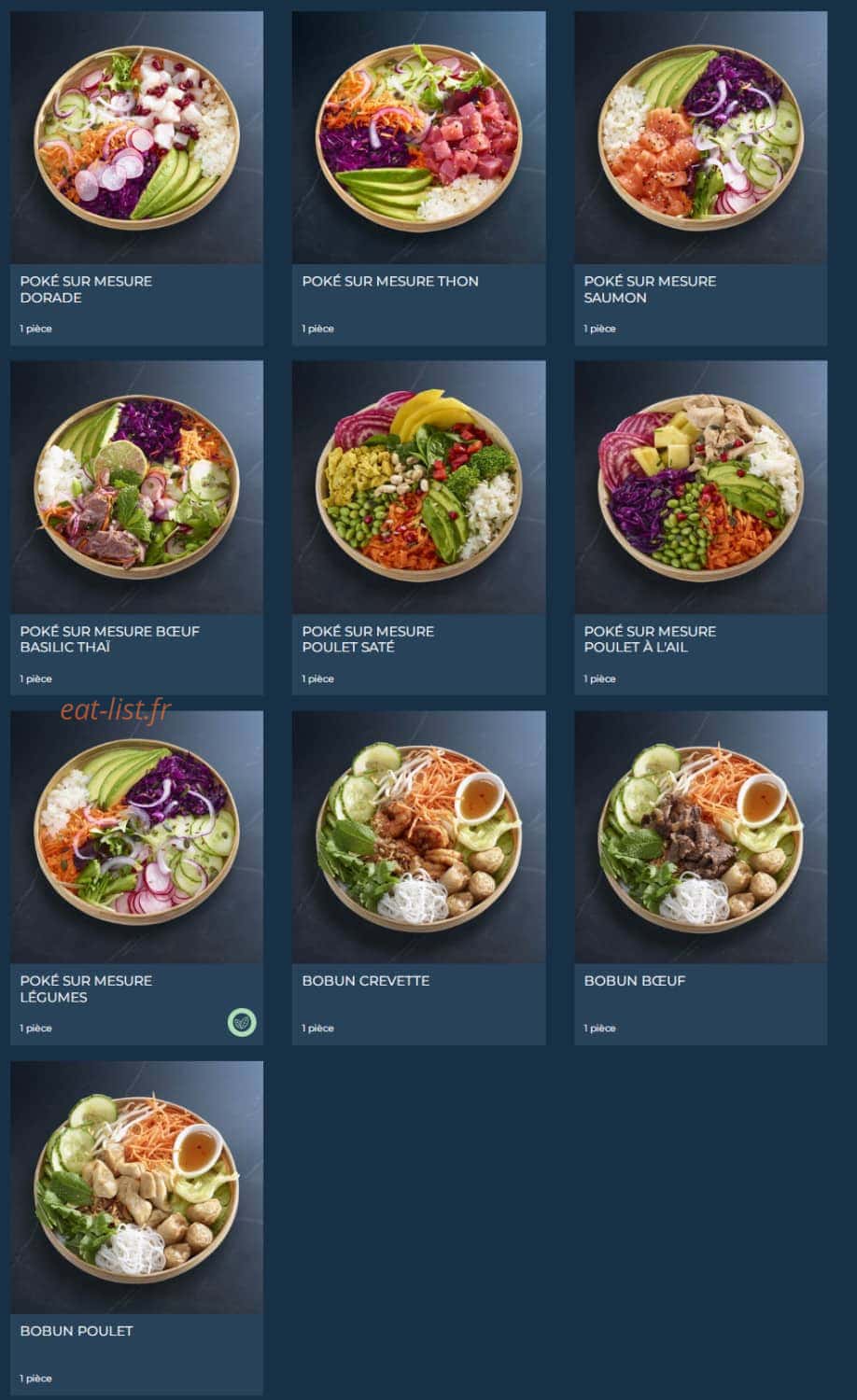 Taobento — carte page 8