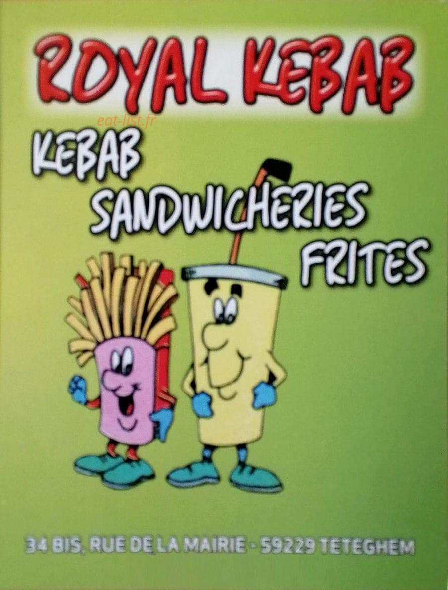Royal kebab — carte page 1