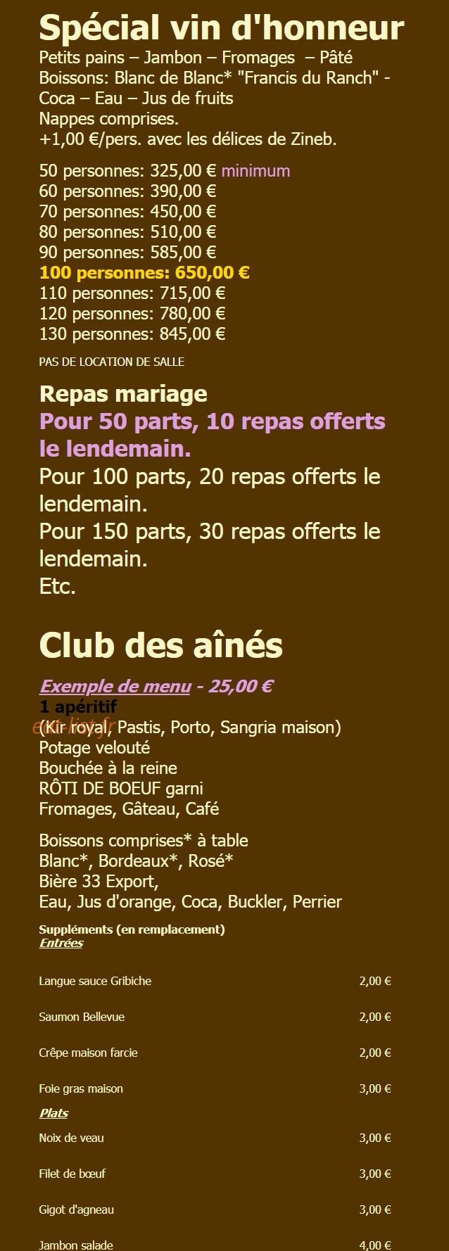 Le Ranch — carte page 2